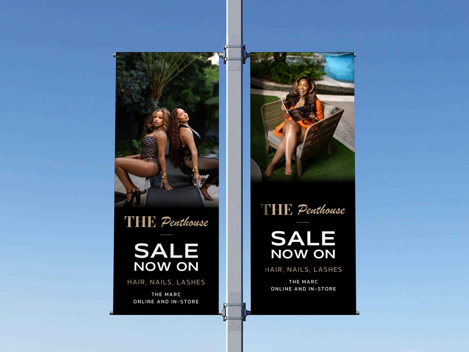 The Penthouse street banners