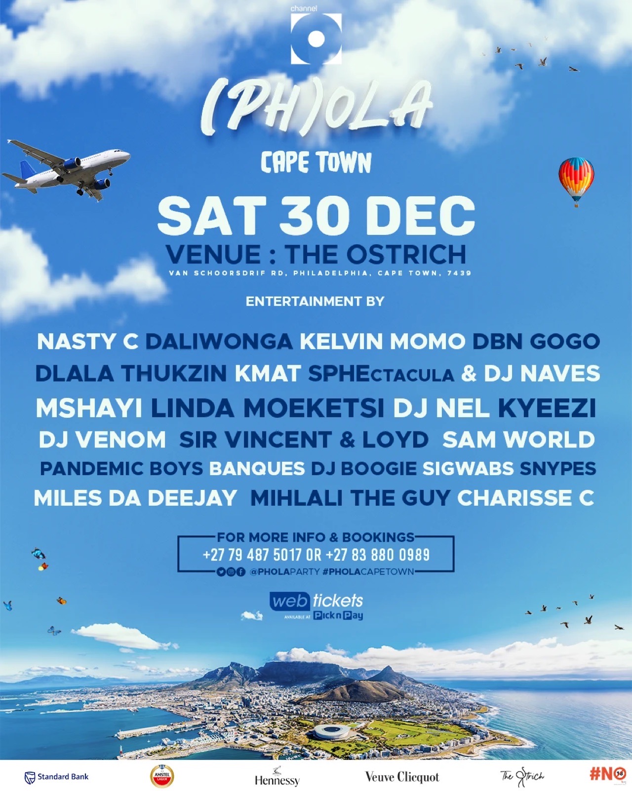 (Ph)ola Cape Town line-up poster